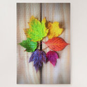 Fallen Leaves Jigzaag Puzzle Legpuzzel (Verticaal)