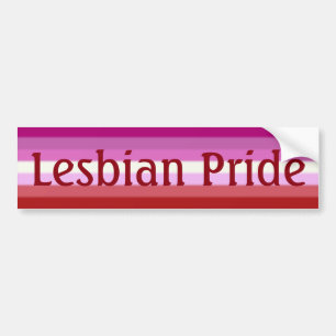 Fallen Lesbian Pride Flag (tekst) Bumpersticker