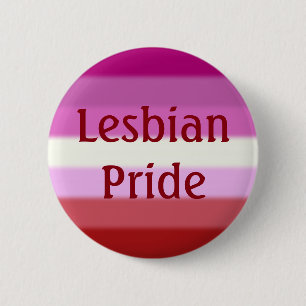 Fallen Lesbian Pride Flag (tekst) Ronde Button 5,7 Cm