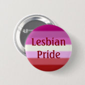 Fallen Lesbian Pride Flag (tekst) Ronde Button 5,7 Cm (Voorkant /achterkant)