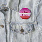 Fallen Lesbian Pride Flag (tekst) Ronde Button 5,7 Cm (In situ)