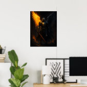 Fallen Light Warrior Poster (Thuiskantoor)