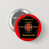 FALLEN MAAR NIET VERGETEN RONDE BUTTON 5,7 CM (Voorkant /achterkant)