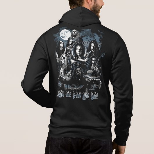 Fallen Metal Legends Tribute Unisex Hoodie (zwart) (Achterkant)