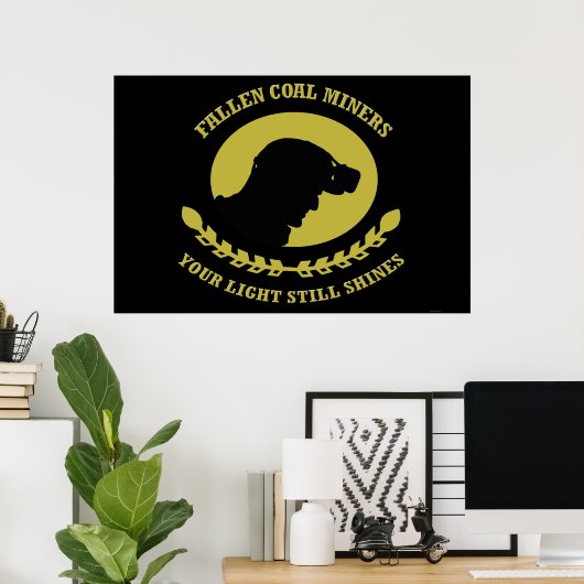 Fallen Miner Poster (Thuiskantoor)