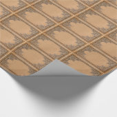 Fallen Old Sepia Knotwork Paper Cadeaupapier (Hoek)