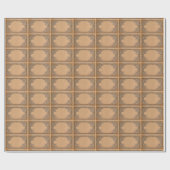 Fallen Old Sepia Knotwork Paper Cadeaupapier (Vlak)