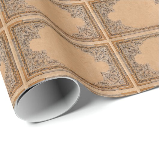 Fallen Old Sepia Knotwork Paper Cadeaupapier (Rol Hoek)