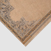 Fallen Old Sepia Knotwork Paper Tissuepapier (Detail)