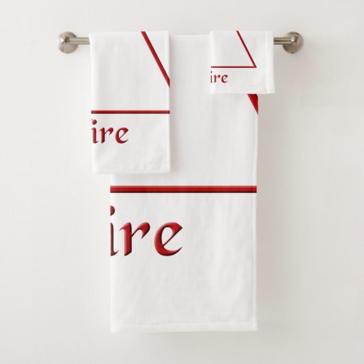 Fallen Pagan Fire Element Symbool Bad Handdoek (Insitu)