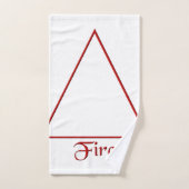 Fallen Pagan Fire Element Symbool Bad Handdoek (Handdoek)