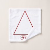 Fallen Pagan Fire Element Symbool Bad Handdoek (Wasdoekje)