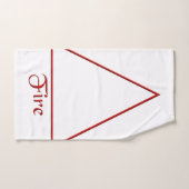 Fallen Pagan Fire Element Symbool Bad Handdoek (Handdoek)