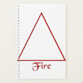 Fallen Pagan Fire Element Symbool Planner (Voorkant)