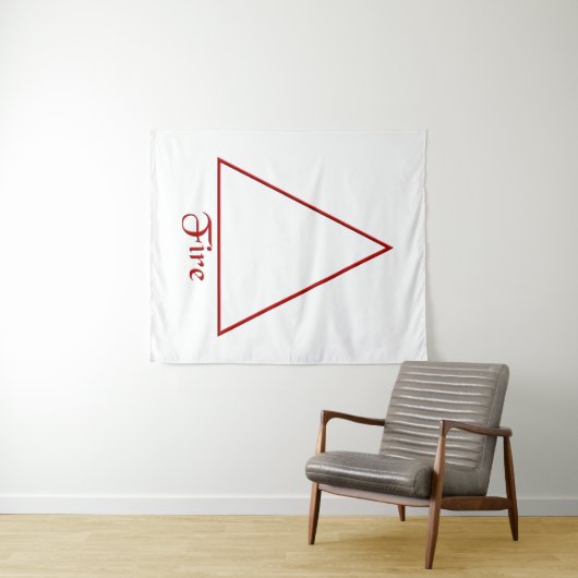 Fallen Pagan Fire Element Symbool Wandkleed (In Situ (horizontaal))