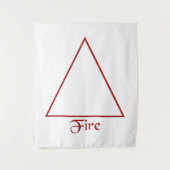 Fallen Pagan Fire Element Symbool Wandkleed (Voorkant)