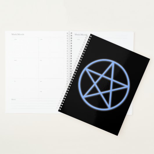 Fallen Pagan Pentacle Symbool Planner (Display)