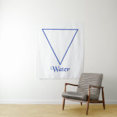 Fallen Pagan Water Element Symbool Wandkleed (In situ)