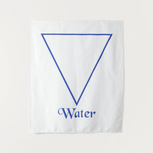Fallen Pagan Water Element Symbool Wandkleed