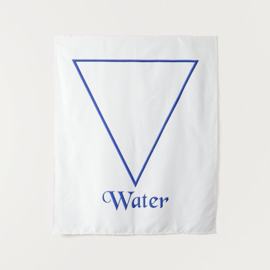 Fallen Pagan Water Element Symbool Wandkleed (Voorkant)