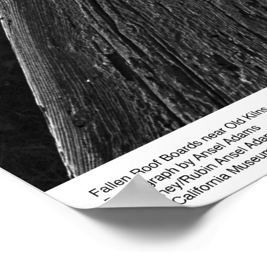 Fallen Roof Boards near Old Kilns, 1963 Poster (Hoek)