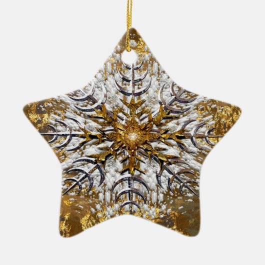 Fallen Snow Keramisch Ornament (Voorkant)