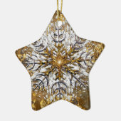 Fallen Snow Keramisch Ornament (Links)