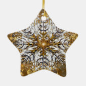 Fallen Snow Keramisch Ornament (Achterkant)