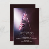 Fallen Soldier Funeral Bedankt voor je kaarten (Voorkant / Achterkant)