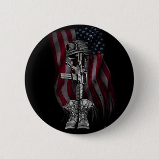 FALLEN SOLDIER PIN RONDE BUTTON 5,7 CM