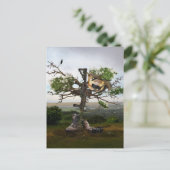 Fallen Soldier's Cross Briefkaart (Staand voorkant)