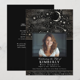 Fallen Star Viering van het leven begrafenis Memor Kaart