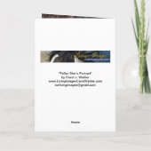 Fallen Star's Portrait Wild Horse Wenskaarten Bedankkaart (Achterkant)