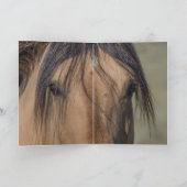 Fallen Star's Portrait Wild Horse Wenskaarten Bedankkaart (Binnen)