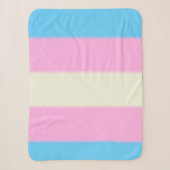 Fallen Trans Pride Flag Sherpa Deken (Voorkant)
