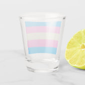 Fallen Trans Pride Flag Shot Glas (Achterkant)