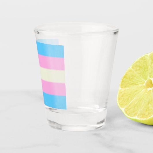 Fallen Trans Pride Flag Shot Glas (Rechts)