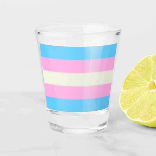 Fallen Trans Pride Flag Shot Glas (Voorkant)