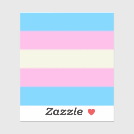 Fallen Trans Pride Flag Sticker (Vel)