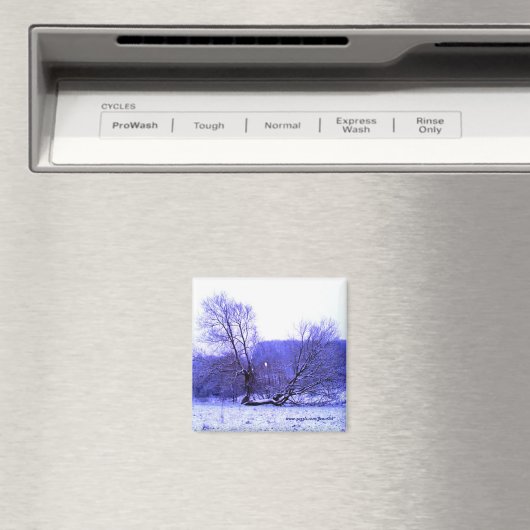 Fallen Tree Blue Magneet (Insitu (Vaatwasser))