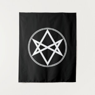 Fallen unicursal hexagram wandkleed