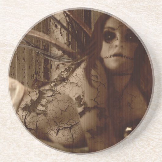 Fallen volg me zandsteen onderzetter (Voorkant)