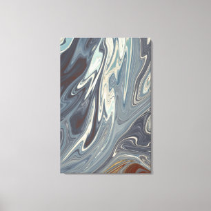 Fallen Waves Art Beste moderne abstracte schilde Canvas Afdruk