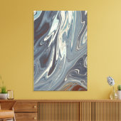 Fallen Waves Art | Beste moderne abstracte schilde Canvas Afdruk (Insitu (Woonkamer))