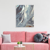 Fallen Waves Art | Beste moderne abstracte schilde Canvas Afdruk (Insitu (Woonkamer))