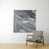 Fallen Waves Art | Beste moderne abstracte schilde Wandkleed (In Situ (horizontaal))