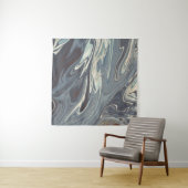 Fallen Waves Art | Beste moderne abstracte schilde Wandkleed (In situ)