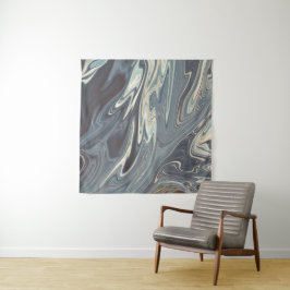 Fallen Waves Art | Beste moderne abstracte schilde Wandkleed