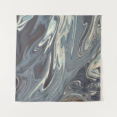 Fallen Waves Art | Beste moderne abstracte schilde Wandkleed (Voorkant)