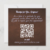 Fallende voor Fall Gorgeous Girl Gratitude Kaart (Achterkant)